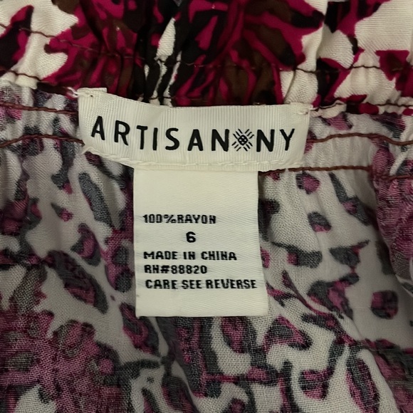 Artisan NY Boho Floral Print Tiered Maxi Dress size 6 - Picture 12 of 12